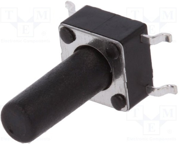 1301.9320, Тактильная кнопка, LSH, Top Actuated, SMD (Поверхностный Монтаж), Round Button, 160 гс 1301.9320, Тактильная кнопка, LSH, Top Actuated, SMD (Поверхностный Монтаж), Round Button, 160 гс