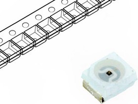 OSI5LAS1C1A, ИК-передатчик, 3528, PLCC2, прозрачная, 20мВт, 120°, -p макс: 940нм