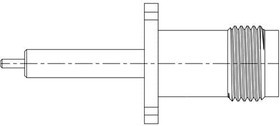 122958, RF Connectors / Coaxial Connectors TNC Straight Jack 4H RndPst 50Ohm Flange 122958, RF Connectors / Coaxial Connectors TNC Straight Jack 4H RndPst 50Ohm Flange