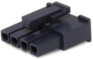 46994-0412, Headers & Wire Housings MiniFitJr Rec Hsg SR V2 4Ckt Black 46994-0412, Headers & Wire Housings MiniFitJr Rec Hsg SR V2 4Ckt Black
