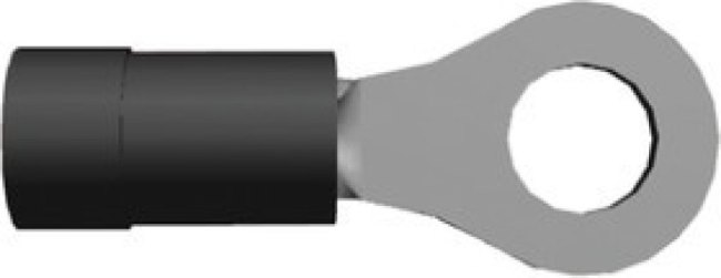 342063, PIDG Insulated Ring Terminal, M6 Stud Size, 1.3mm² to 2mm² Wire Size, Black 342063, PIDG Insulated Ring Terminal, M6 Stud Size, 1.3mm² to 2mm² Wire Size, Black