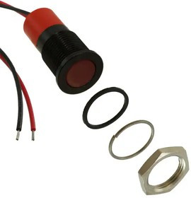 Q14F3BXXR12E, LED Panel Mount Indicators LED INDICATOR 14MM