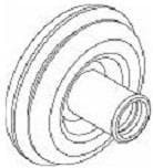 12066591, Automotive Connectors TAPE ON GROMMET BLACK