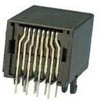 68899-002LF, Modular Jack, Input Output Connectors, Cat 3, Horizontal, Through Mount, Unshielded, 8 Positions, 1 Port