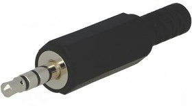 ASP-3.5-S-SR, Вилка, Jack 3,5мм, "папа", с амортизатором, Кол-во полюс: 3, пайка ASP-3.5-S-SR, Вилка, Jack 3,5мм, "папа", с амортизатором, Кол-во полюс: 3, пайка
