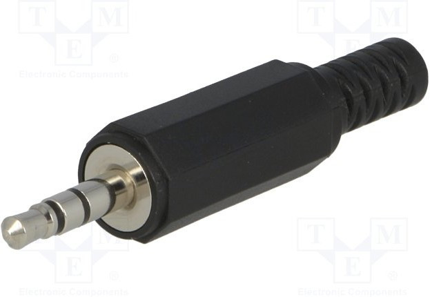 ASP-3.5-S-SR, Вилка, Jack 3,5мм, "папа", с амортизатором, Кол-во полюс: 3, пайка ASP-3.5-S-SR, Вилка, Jack 3,5мм, "папа", с амортизатором, Кол-во полюс: 3, пайка