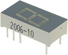 SA04-11GWA, светодиодный индикатор зеленый ОА 10.16мм 1x7 12мКд