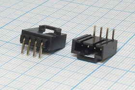 Разъем BL вилка - разъем 4MR, шаг P2.5, монтаж на плату, угловой, 4P