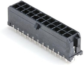 43045-2224, Headers &amp; Wire Housings Microfit 3.0 V PTH clip DR Tin 22Ckt