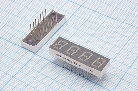 GNQ-2841CG-21, Индикатор зеленый 32,20х10.10мм, 11мКд, общий катод; № 15533G СД дисплей 7/4 \ 7 \зел