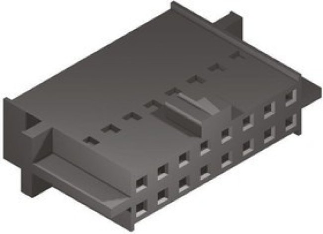 90160-0164, C-Grid III Female Connector Housing, 2.54mm Pitch, 64 Way, 2 Row
