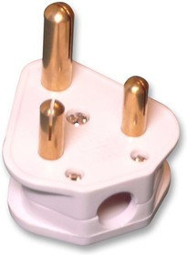 WP15, Разъем ввода питания, 3-конт. Штекер, 15 А, Белый, Корпус из Пластика, 240 В