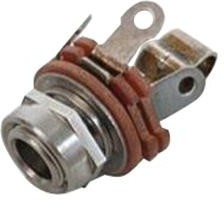 12AW11, Phone Connectors Mono Jack Tip Shunt Thick Panel 12AW11, Phone Connectors Mono Jack Tip Shunt Thick Panel