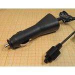 Штекер прикуривателя со шнуром и разъёмом питания Sony/Ericson, №3140 БП\ 5В \ \ 12В\авто\ 2C\ERICS-