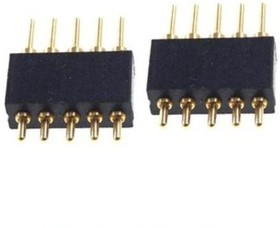 GPP0485p Подпружиненный контакт (pogo-pin) диаметром иглы 0,48мм 5 PIN, шаг 1,27мм