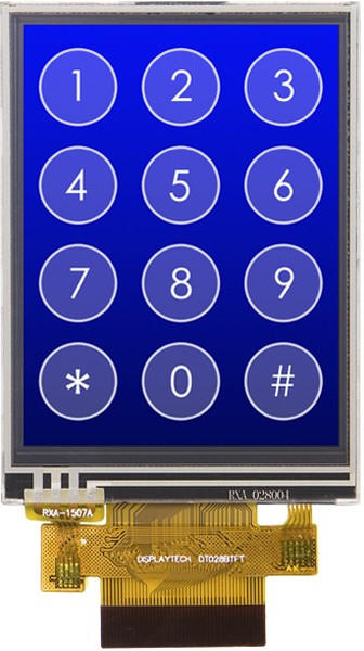 DT028BTFT-TS, DT028BTFT-TS TFT TFT LCD Display / Touch Screen, 2.8in, 240 x 320pixels DT028BTFT-TS, DT028BTFT-TS TFT TFT LCD Display / Touch Screen, 2.8in, 240 x 320pixels