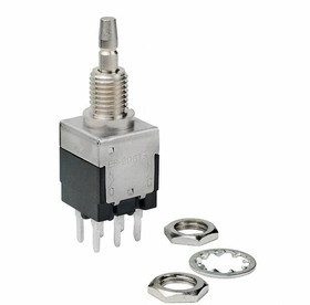 EB2061P, Переключатель: кнопочный, Пол: 2, DPDT, 3A/250ВAC, ON-(ON)