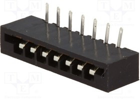 DS1020-07RT1D, Разъем: FFC (FPC), угловой 90°, PIN: 7, NON-ZIF, THT, луженые, 20мОм