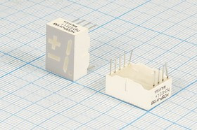 Светодиодный дисплей красный, 7 сегментов, 1 разряд, высота 14,2 мм, 1600 мкд, HDSP-H161; №5508 R СД