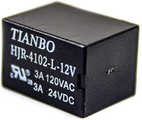 HJR4102-L-12VDC-S-Z, Реле 1пер. 12VDC, 1A/240VAC
