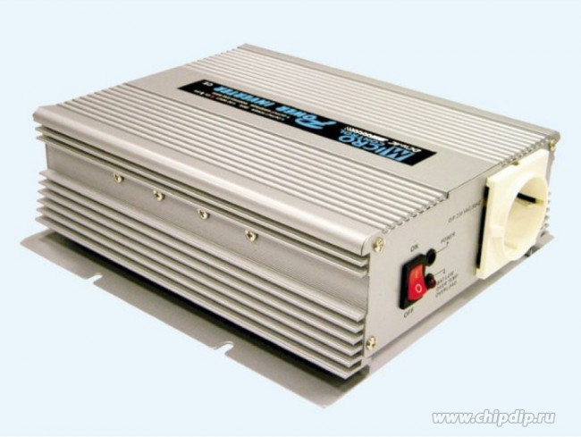 A301-600-F3, Преобразователь автомобильный DC/AC, 600Вт, Uвых 230В AC, 82%