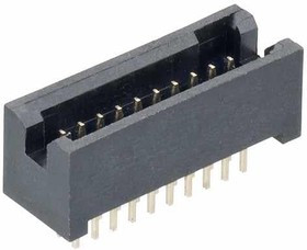 M50-4701045, Headers &amp; Wire Housings 10+10 DIL VERT GOLD SHROUDED PC TAIL HDR