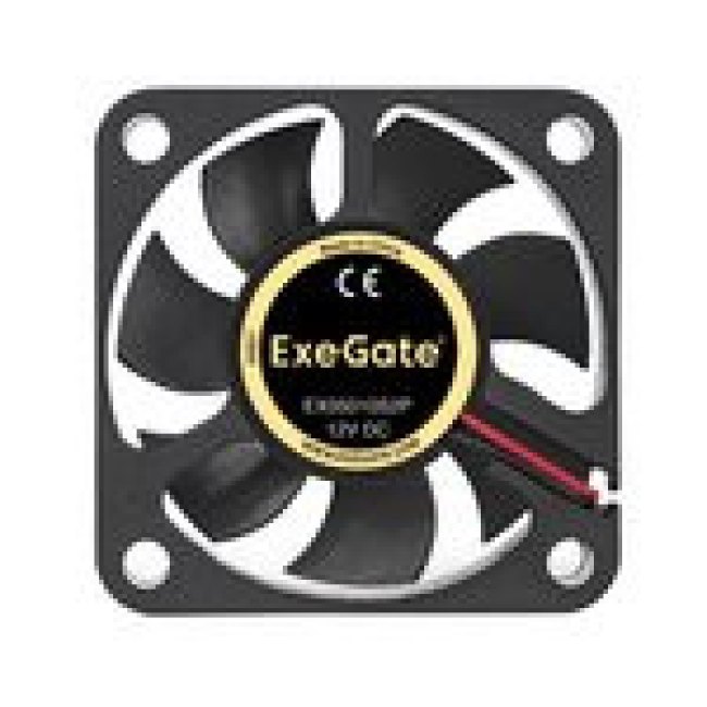 Вентилятор ExeGate EX05010S2P, 50x50x10 мм, Sleeve bearing (подшипник скольжения), 2pin, 4500RPM, 24 Вентилятор ExeGate EX05010S2P, 50x50x10 мм, Sleeve bearing (подшипник скольжения), 2pin, 4500RPM, 24