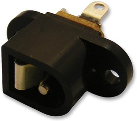 MJ-179, Разъем Питания DC, Гнездо, 500 мА, 1.9 мм, Монтаж в Панель, Сквозное Отверстие