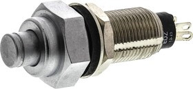 17.17282.22, Push Button Switch, Momentary, Panel Mount, 10mm Cutout, SPST, 12 - 220V ac, IP67