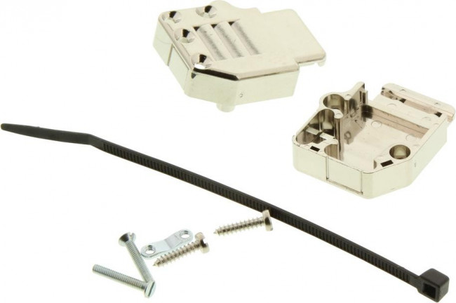 863093C09MLF, D-Sub Backshells Metal Plas-Str exit E 9 way shell 863093C09MLF, D-Sub Backshells Metal Plas-Str exit E 9 way shell