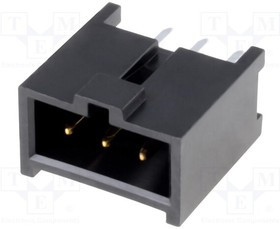 MX-90136-1203, Гнездо, IDC, "папа", PIN: 3, прямой, THT, позолота, 2,54мм, Конф: 1x3