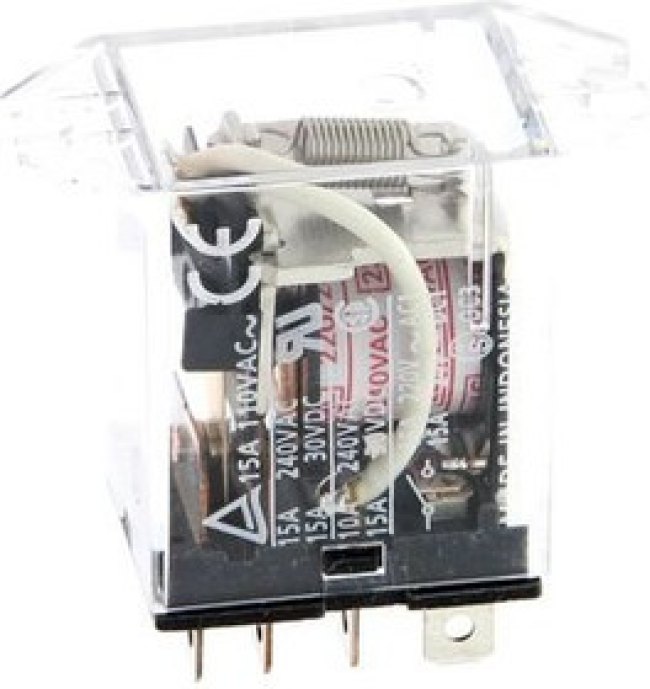 LY124DC 2, Industrial Relay LY 1CO DC 24V 15A Plug-In Terminal