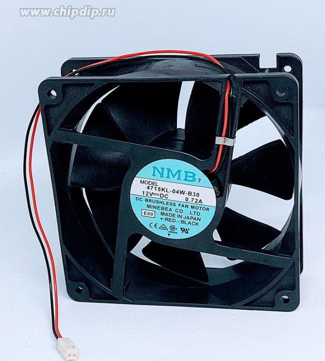 Вентилятор NMB-MAT 4715KL-04W-B30 120x38мм 12V 6.6W 0.72A OEM