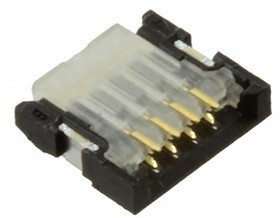 5014610491, Easy-On, 501461 0.5mm Pitch 4 Way Right Angle Female FPC Connector, Solder