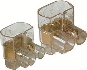 Клемма 2х(2.5-6мм) 2 пол. винт. п/п DKC B42