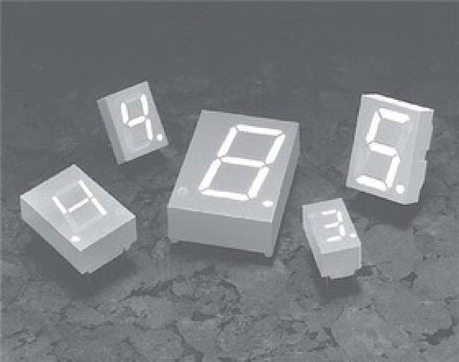 HDSP-A101, Дисплей: LED, 7-сегментный, 7,62мм, 0,3", II.зн: 1, красный, анод