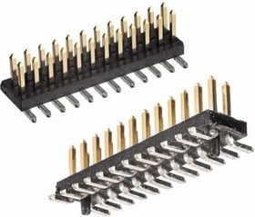 M50-3611242, Headers &amp; Wire Housings 12+12 DIL SMT P/HDR W/PEGS