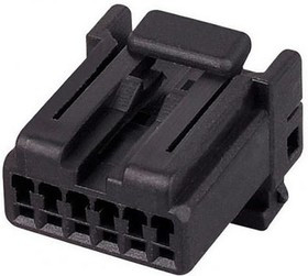 175507-2, Conn Housing PL 6 POS Crimp ST Cable Mount Black Bag