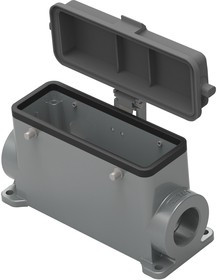 T1490240232-000, HEAVY DUTY CONN, 2 LEVER, SIZE H24B T1490240232-000, HEAVY DUTY CONN, 2 LEVER, SIZE H24B