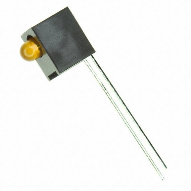 HLMP-1401-D00A1, Standard LEDs - Through Hole Yellow Diffu 585nm 3.6mcd Right Angle