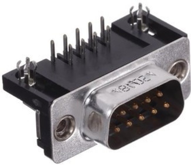 L717SDE09PA4CH4RC309, D-Sub Standard Connectors 9P Size E D-Sub Male Contact SD