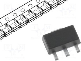 BCX55-10,115, Trans GP BJT NPN 60V 1A 1350mW Automotive 4-Pin(3+Tab) SOT-89 T/R
