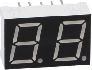OPD-D3910LB-BW, Дисплей: LED, 7-сегментный, 10мм, 0,39", II.зн: 2, синий, 60мкд OPD-D3910LB-BW, Дисплей: LED, 7-сегментный, 10мм, 0,39", II.зн: 2, синий, 60мкд