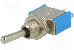 TSX2, Переключатель: тумблер, Пол: 3, SP3T, ON-OFF-ON, 3A/250ВAC, 20мОм