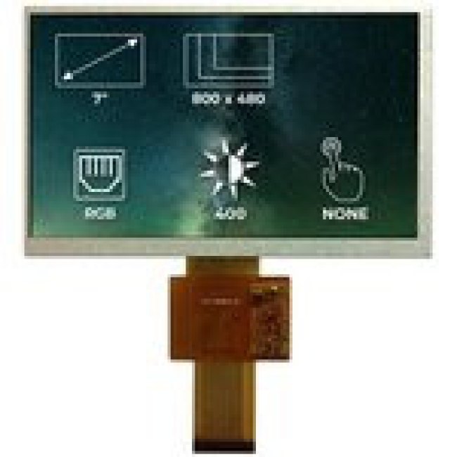 RVT7.0ATNWN00, Дисплей: TFT, 7", 800x480, Подсвет: LED, Размер окна: 156,7x89,1мм RVT7.0ATNWN00, Дисплей: TFT, 7", 800x480, Подсвет: LED, Размер окна: 156,7x89,1мм