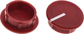 C151-RED, 12mm Red Potentiometer Knob Cap, C151-RED