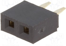 ZL305-02, Гнездо, IDC, "мама", PIN 2, прямой, 2,54мм, THT, 1x2, позолота, 3А ZL305-02, Гнездо, IDC, "мама", PIN 2, прямой, 2,54мм, THT, 1x2, позолота, 3А