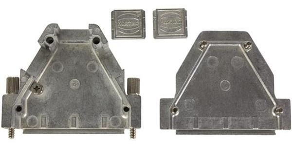 61030010017, D SUB HOOD, 180/45DEG, DB, ZINC