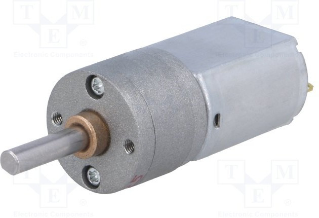 3486, Двигатель: DC, с редуктором, 12ВDC, 1,6А, Ось: D профиль, 25: 1