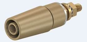 23.3050-27, 4mm safety panel socket, brown